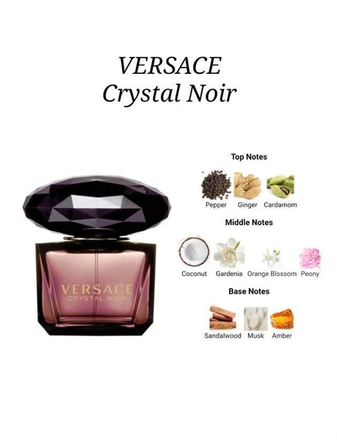 crystal noir versace notes|crystal noir perfume by versace.